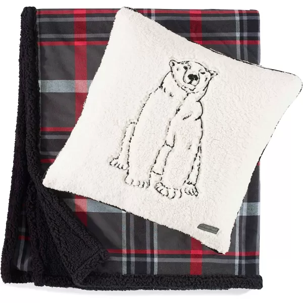 imageEddie Bauer  Throw Blanket Cotton Flannel Home Decor All Season Reversible Sherpa Bedding Winslow Charcoal ThrowEddie Bauer  Throw Blanket Cotton Flannel Home Decor All Season Reversible Sherpa Bedding Winslow Charcoal Throw