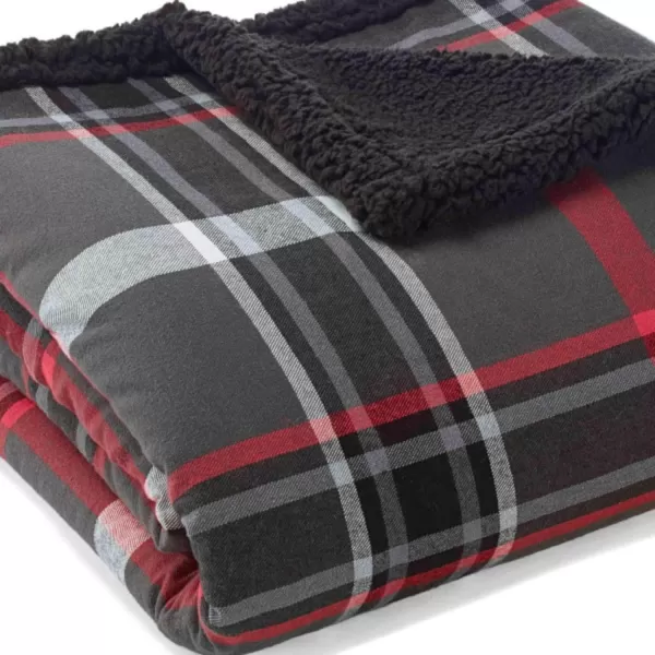 imageEddie Bauer  Throw Blanket Cotton Flannel Home Decor All Season Reversible Sherpa Bedding Winslow Charcoal ThrowEddie Bauer  Throw Blanket Cotton Flannel Home Decor All Season Reversible Sherpa Bedding Winslow Charcoal Throw
