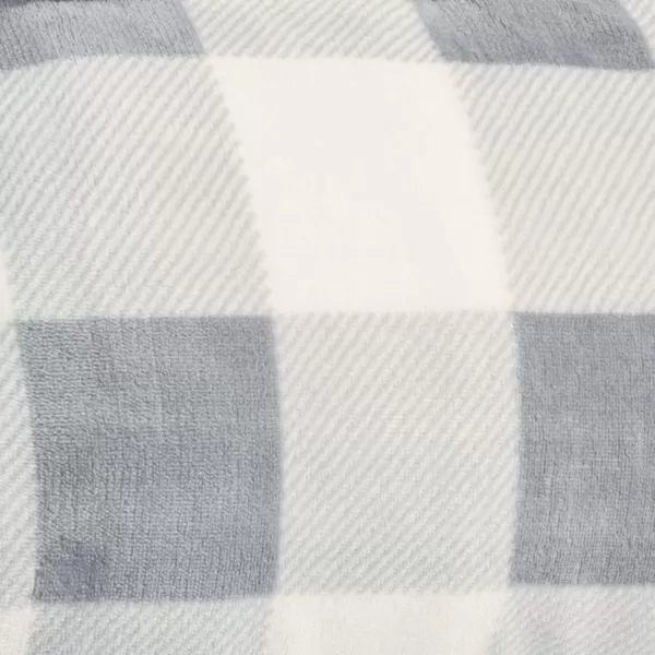 imageEddie Bauer  Throw Blanket Reversible Sherpa Bedding Buffalo Plaid Home Decor for All Seasons RedBlack ThrowChrome GreyWhite Queen Blanket
