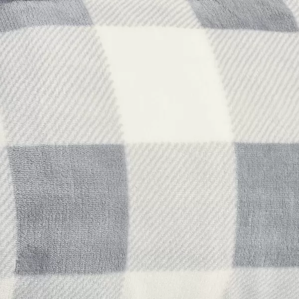 imageEddie Bauer  Throw Blanket Reversible Sherpa Bedding Buffalo Plaid Home Decor for All Seasons RedBlack ThrowChrome GreyWhite Throw Blanket