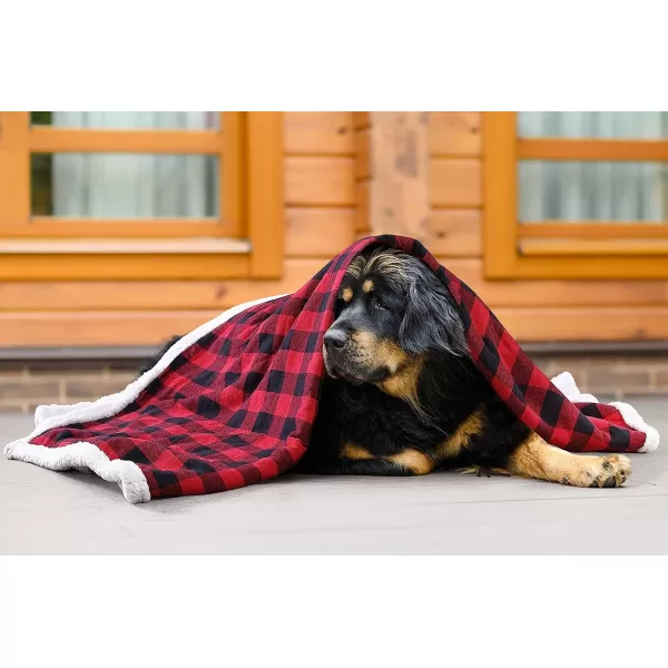 imageEddie Bauer  Throw Blanket Reversible Sherpa Bedding Buffalo Plaid Home Decor for All Seasons RedBlack ThrowRed Check Throw Blanket