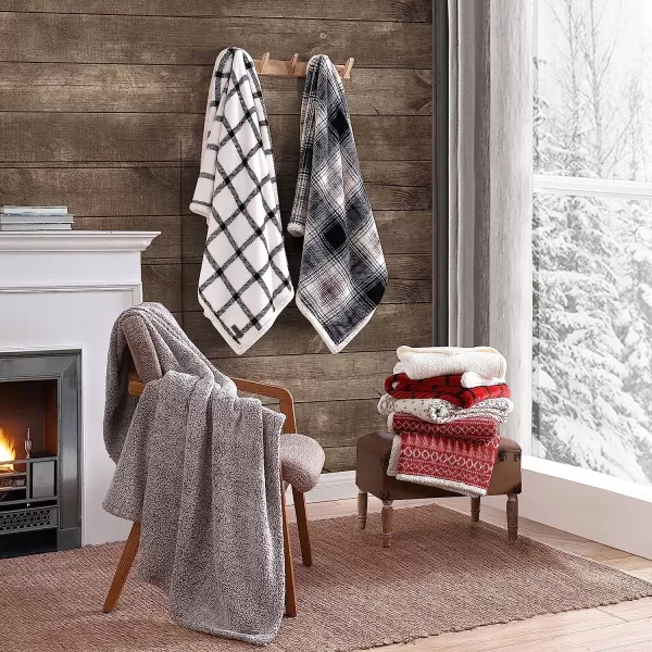 imageEddie Bauer  Throw Blanket Reversible Sherpa Bedding Medium Weight amp Warm Home Decor Charcoal ThrowEddie Bauer  Throw Blanket Reversible Sherpa Bedding Medium Weight amp Warm Home Decor Charcoal Throw