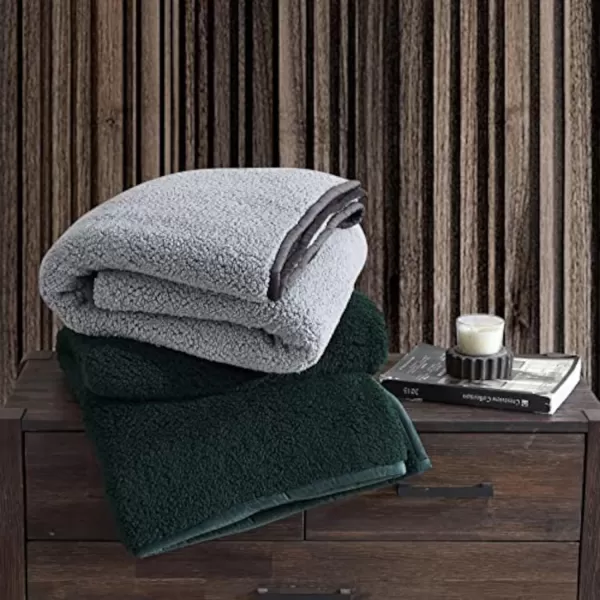 imageEddie Bauer  Throw Blanket Reversible Sherpa Bedding Medium Weight amp Warm Home Decor Charcoal ThrowEddie Bauer  Throw Blanket Reversible Sherpa Bedding Medium Weight amp Warm Home Decor Charcoal Throw