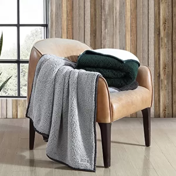 imageEddie Bauer  Throw Blanket Reversible Sherpa Bedding Medium Weight amp Warm Home Decor Charcoal ThrowEddie Bauer  Throw Blanket Reversible Sherpa Bedding Medium Weight amp Warm Home Decor Charcoal Throw