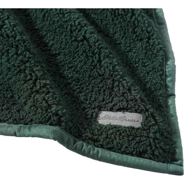 imageEddie Bauer  Throw Blanket Reversible Sherpa Bedding Medium Weight amp Warm Home Decor Green ThrowEddie Bauer  Throw Blanket Reversible Sherpa Bedding Medium Weight amp Warm Home Decor Green Throw