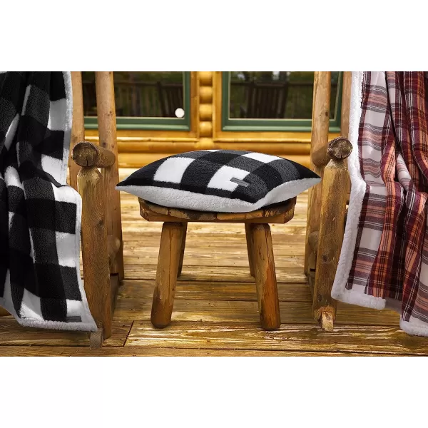 imageEddie Bauer  Throw Blanket Reversible Sherpa Fleece Bedding Home Decor for All Seasons Edgewood Red ThrowThrow 60 in x 50 in Edgewood Red