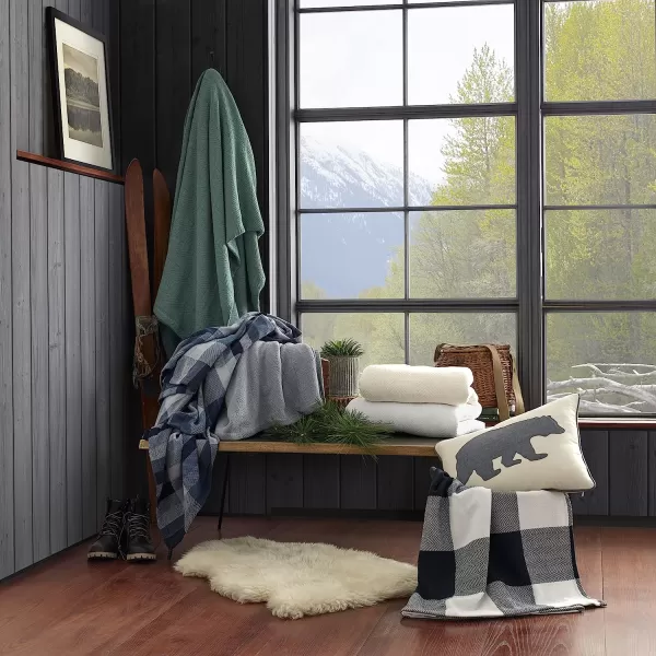imageEddie Bauer  Twin Blanket Cozy Cotton Bedding Home Decor for All Seasons Windsor Blue TwinQueen Blue