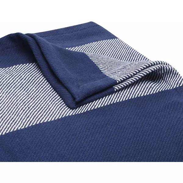 imageEddie Bauer  Twin Blanket Lightweight Cotton Bedding Home Decor for All Seasons Boylston Navy TwinKing Boylston Navy