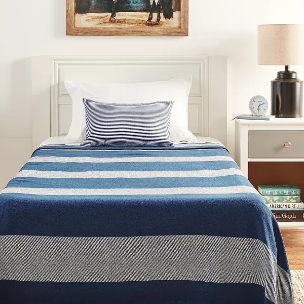 imageEddie Bauer  Twin Blanket Lightweight Cotton Bedding Home Decor for All Seasons Boylston Navy TwinTwin Boylston Navy