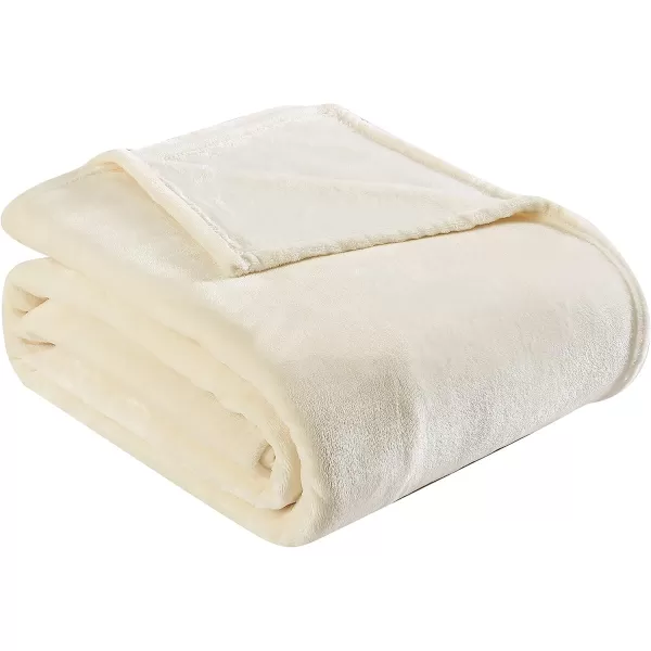 imageEddie Bauer  Twin Blanket Ultra Plush Bedding Lightweight Home Decor for All Seasons Grey TwinQueen Ivory