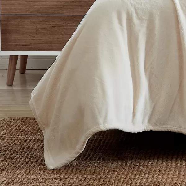 imageEddie Bauer  Twin Blanket Ultra Plush Bedding Lightweight Home Decor for All Seasons Grey TwinQueen Ivory