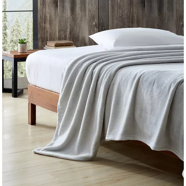 imageEddie Bauer  Twin Blanket Ultra Plush Bedding Lightweight Home Decor for All Seasons Grey TwinTwin Grey
