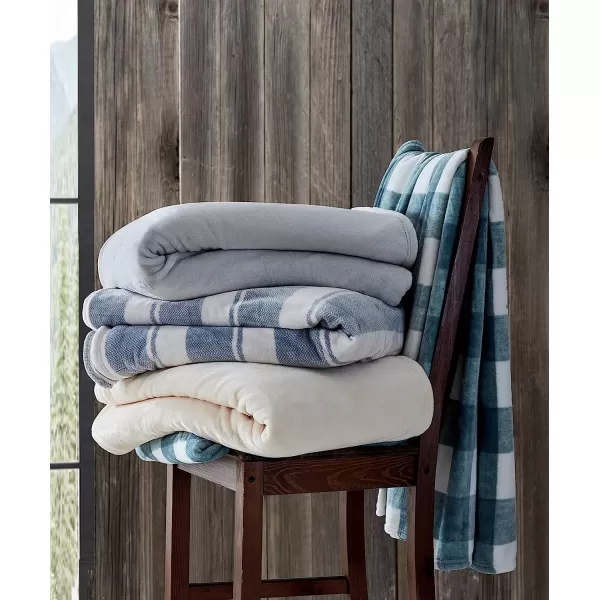 imageEddie Bauer  Twin Blanket Ultra Plush Bedding Lightweight Home Decor for All Seasons Stone Throw Stripe TwinTwin Stones Throw Stripe