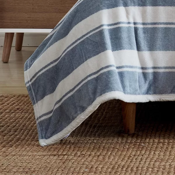 imageEddie Bauer  Twin Blanket Ultra Plush Bedding Lightweight Home Decor for All Seasons Stone Throw Stripe TwinTwin Stones Throw Stripe