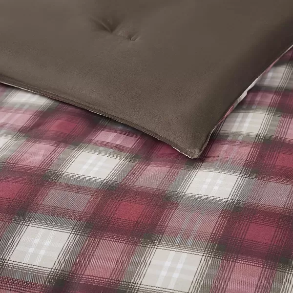 imageEddie Bauer  Twin Comforter Set Reversible Alt Down Bedding with Matching Sham Home Decor for Colder Months Navigation Red TwinFullQueen Navigation RedBlackIvory