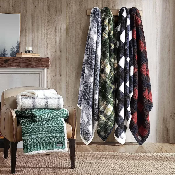 imageEddie Bauer  Twin Duvet Cover Set Cotton Reversible Bedding Buffalo Plaid Home Decor for All Seasons RedBlack TwinBlanket Throw Black Check