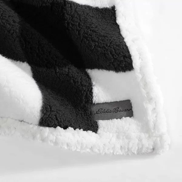 imageEddie Bauer  Twin Duvet Cover Set Cotton Reversible Bedding Buffalo Plaid Home Decor for All Seasons RedBlack TwinBlanket Throw Black Check