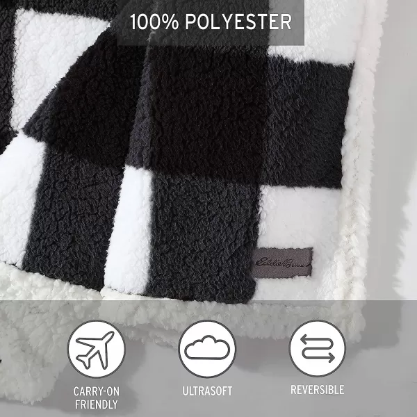 imageEddie Bauer  Twin Duvet Cover Set Cotton Reversible Bedding Buffalo Plaid Home Decor for All Seasons RedBlack TwinBlanket Throw Black Check