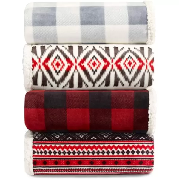imageEddie Bauer  Twin Duvet Cover Set Cotton Reversible Bedding Buffalo Plaid Home Decor for All Seasons RedBlack TwinBlanket Throw RedBlack