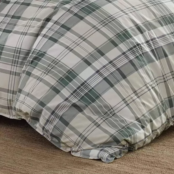 imageEddie Bauer  Twin Duvet Cover Set Cotton Reversible Bedding with Matching Sham Plaid Home Decor for All Seasons Timbers Evergreen TwinTwin