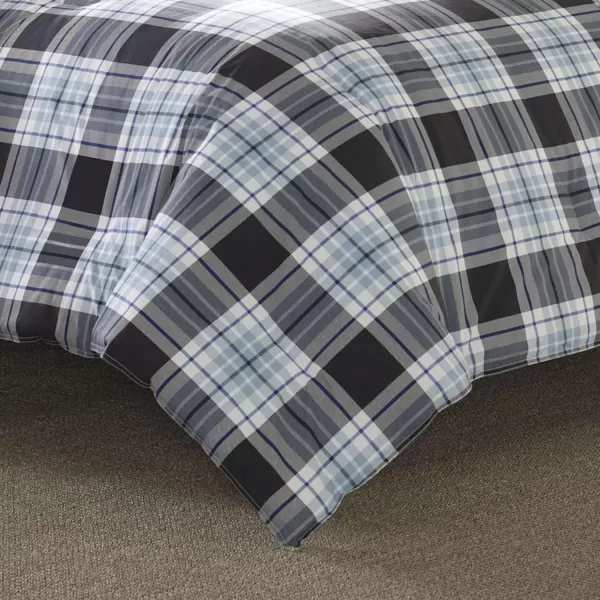 imageEddie Bauer  Twin Duvet Cover Set Cotton Reversible Bedding with Matching Sham Styligh Home Decor Lewis Navy TwinTwin