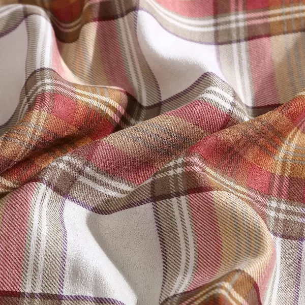 imageEddie Bauer  Twin Duvet Cover Set Reversible Cotton Bedding with Matching Sham Stylish Home Decor for All Seasons Edgewood Red TwinComforter Set Twin Red