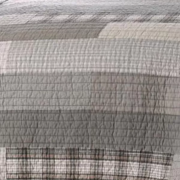 imageEddie Bauer  Twin Quilt Set Cotton Reversible Bedding with Matching Sham Home Decor for All Seasons Fairview Grey TwinFairview GreyIvory Queen
