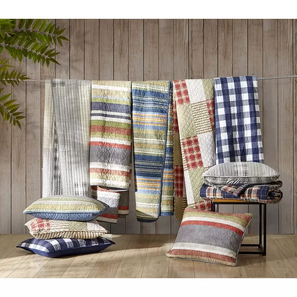 imageEddie Bauer  Twin Quilt Set Cotton Reversible Bedding with Matching Sham Home Decor for All Seasons Fairview Sand TwinQuilt Set King Fairview Sand