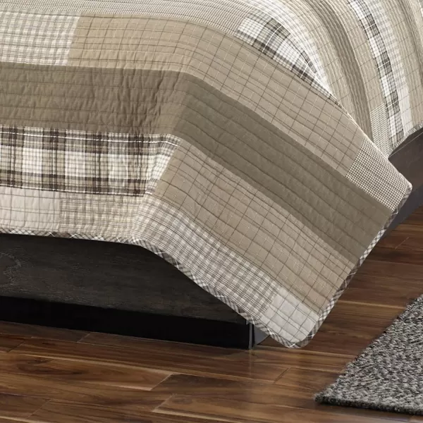 imageEddie Bauer  Twin Quilt Set Cotton Reversible Bedding with Matching Sham Home Decor for All Seasons Fairview Sand TwinQuilt Set King Fairview Sand