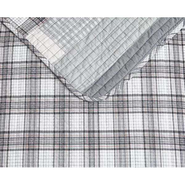 imageEddie Bauer  Twin Quilt Set Cotton Reversible Bedding with Matching Sham Home Decor for All Seasons Fairview Sand TwinQuilt Set Queen Fairview GreyWhite