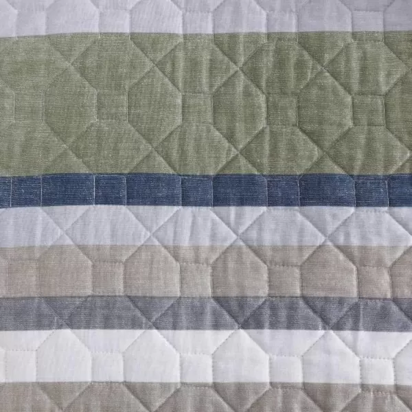 imageEddie Bauer  Twin Quilt Set Cotton Reversible Bedding with Matching Sham Lightweight Home Decor for All Seasons Salmon Ladder Multi TwinSalmon Ladder KhakiGreyNavyGreen Twin