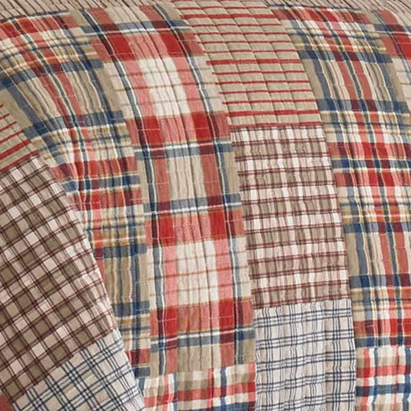 imageEddie Bauer  Twin Quilt Set Reversible Cotton Bedding with Matching Sham Lightweight Home Decor for All Seasons Hawthorne Brown TwinKing Brown