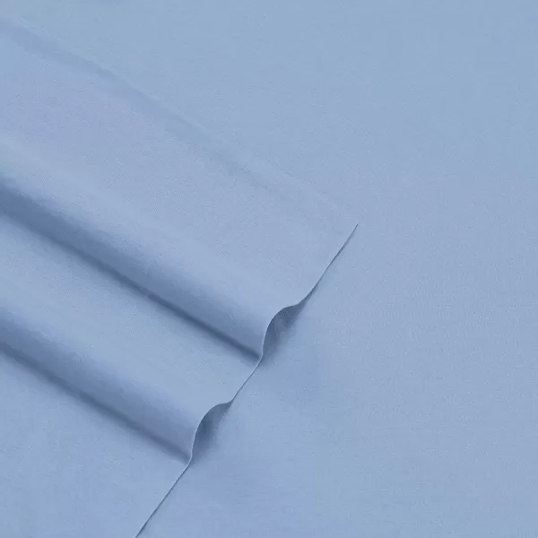 imageEddie Bauer  Twin Sheets Breathable Bedding Set Lightweight Home Decor for Warm Sleepers Jersey Knit White TwinBlue King