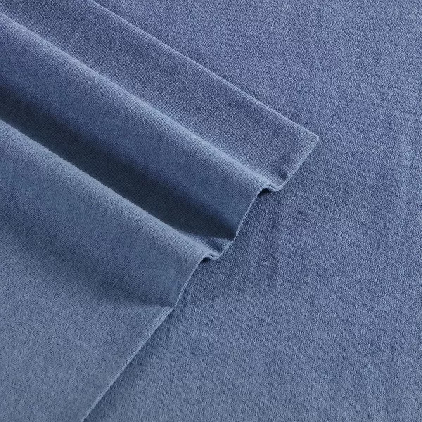 imageEddie Bauer  Twin Sheets Cotton Flannel Bedding Set Brushed for Extra Softness Cozy Home Decor Grey TwinBlue Twin