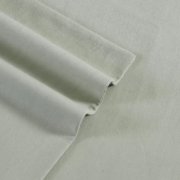 imageEddie Bauer  Twin Sheets Cotton Flannel Bedding Set Brushed for Extra Softness Cozy Home Decor Grey TwinGreen Queen