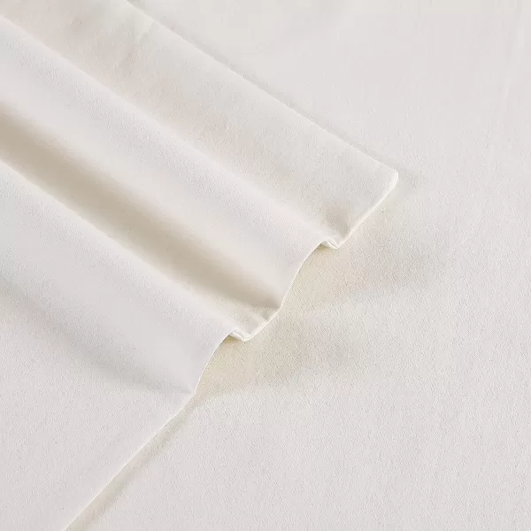 imageEddie Bauer  Twin Sheets Cotton Flannel Bedding Set Brushed for Extra Softness Cozy Home Decor Grey TwinIvory Full