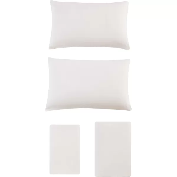 imageEddie Bauer  Twin Sheets Cotton Flannel Bedding Set Brushed for Extra Softness Cozy Home Decor Grey TwinIvory Queen
