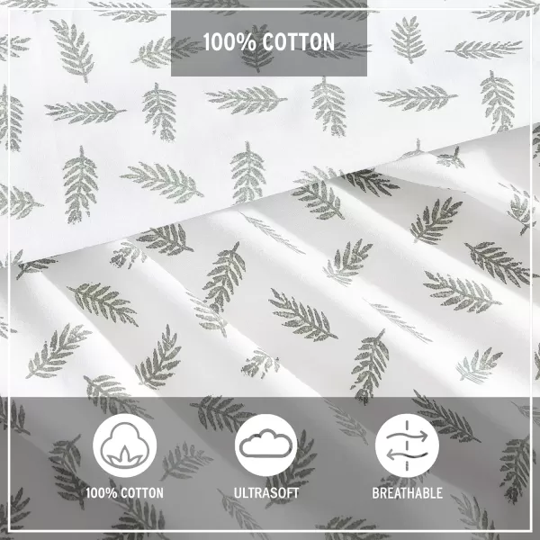 imageEddie Bauer  Twin Sheets Cotton Percale Bedding Set Cool amp Breathable Home Decor Little Blossom TwinLaurel Leaves Full
