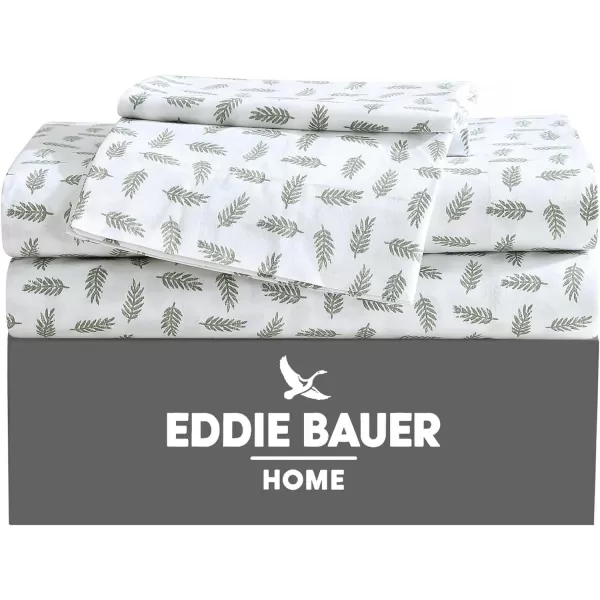 imageEddie Bauer  Twin Sheets Cotton Percale Bedding Set Cool amp Breathable Home Decor Little Blossom TwinLaurel Leaves Full