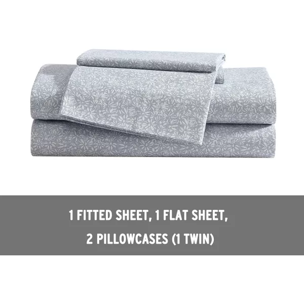 imageEddie Bauer  Twin Sheets Cotton Percale Bedding Set Cool amp Breathable Home Decor Little Blossom TwinLittle Blossom Twin