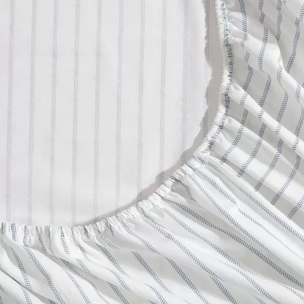 imageEddie Bauer  Twin Sheets Cotton Percale Bedding Set Crisp amp Cool Home Decor Light Green Plaid TwinKing Essential Stripe