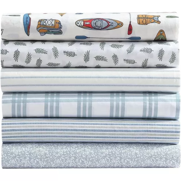 imageEddie Bauer  Twin Sheets Cotton Percale Bedding Set Crisp amp Cool Home Decor Light Green Plaid TwinTwin Basic Plaid Light Green