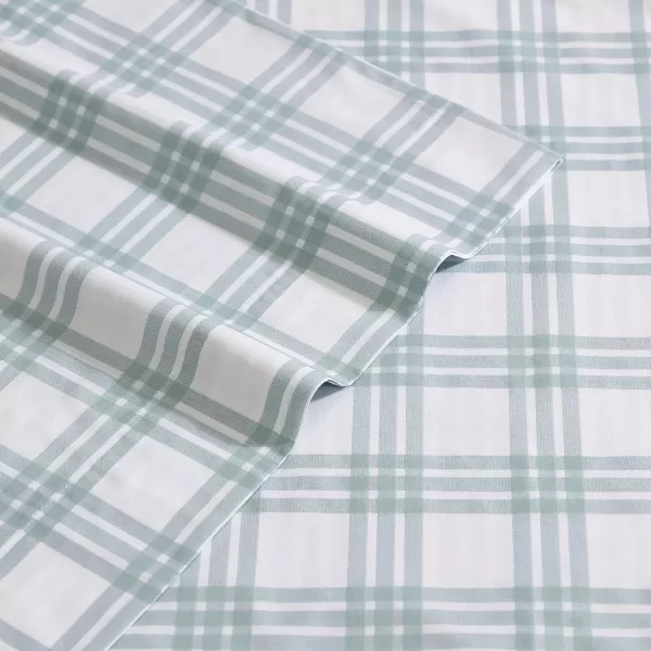 imageEddie Bauer  Twin Sheets Cotton Percale Bedding Set Crisp amp Cool Home Decor Light Green Plaid TwinTwin Basic Plaid Light Green