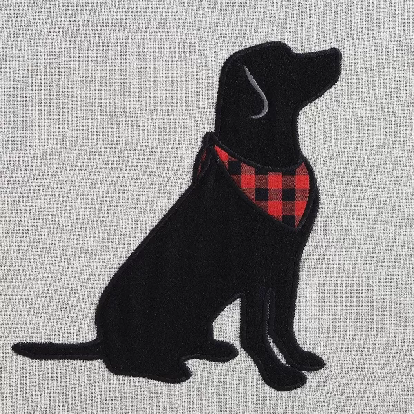 imageEddie Bauer Appliqued Throw Pillow Cover Set Buffalo Plaid Home Dcor Decorative Pillows for Couch Cabin Plaid Dog RedBlack 2 PieceCabin Plaid Dog RedBlack 20 x 20