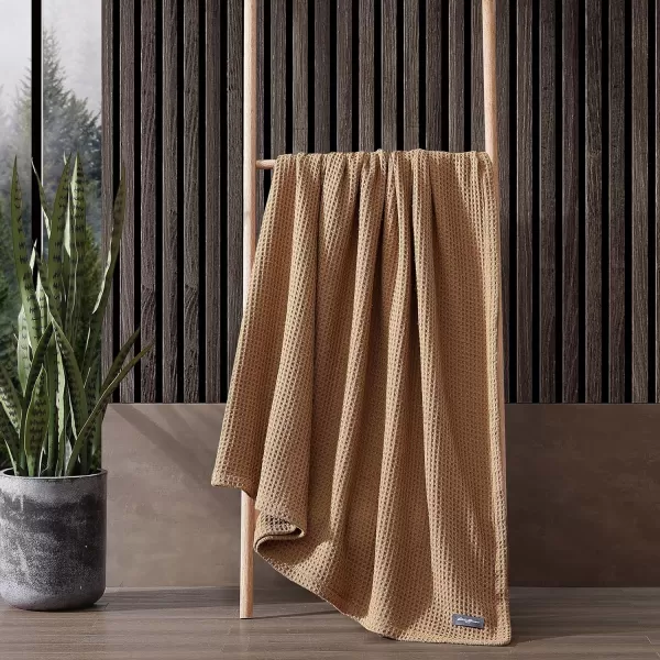 imageEddie Bauer Blanket Soft Waffle Weave Bedding Medium Weight Bedroom Decor Softens Every Wash Twin BrownKing Brown