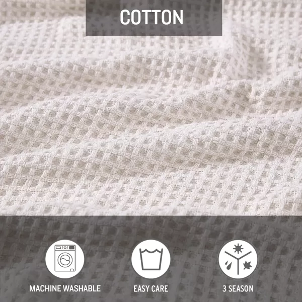imageEddie Bauer Blanket Soft Waffle Weave Bedding Medium Weight Bedroom Decor Softens Every Wash Twin BrownTwin White