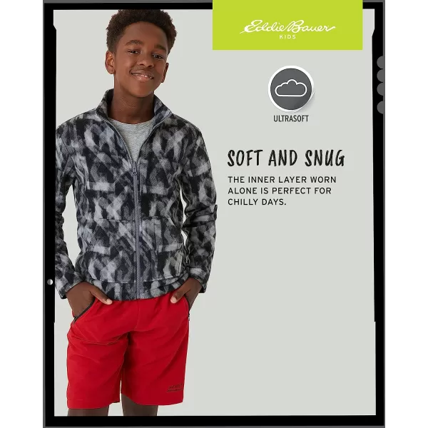 imageEddie Bauer Boys Rain Jacket  Lone Peak Waterproof 3in1 Insulated Windbreaker Coat with Removable Fleece Lining 520Crimson
