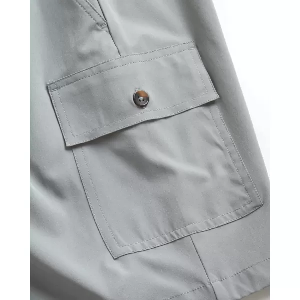imageEddie Bauer Boys Shorts  Stretch Fit Pull On Cargo Tech Shorts for Boys 420Greystone