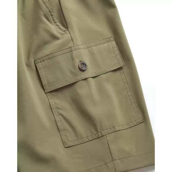 imageEddie Bauer Boys Shorts  Stretch Fit Pull On Cargo Tech Shorts for Boys 420Olive
