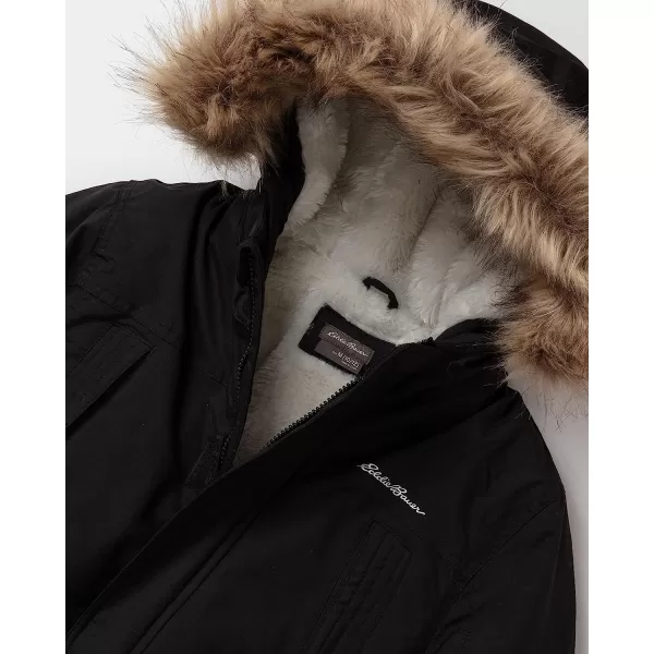 imageEddie Bauer Boys Winter Coat  Waterproof Heavyweight Down Parka Jacket with Faux Fur Hood 320Black